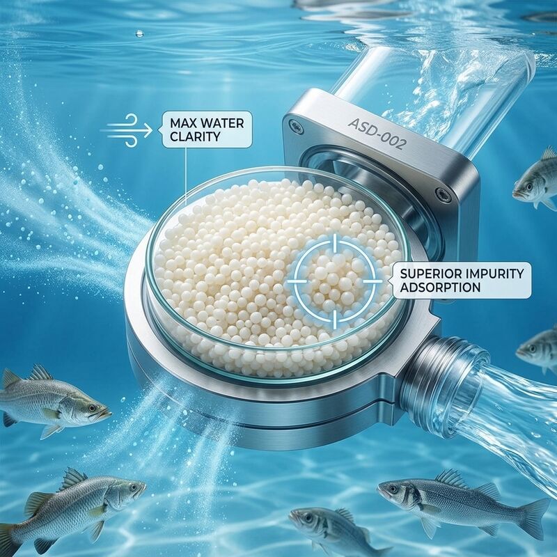 ASD-002 Anionenwisselaarhars Macroporeuze Kralen 99,8% Zuiverheid voor Aquacultuur Nitrietverwijdering