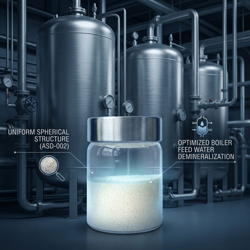 ASD-002 Anionenwisselhars 99,8% zuiverheid Medium met een hoge capaciteit voor de controle van nitraten in boilervoerwater
